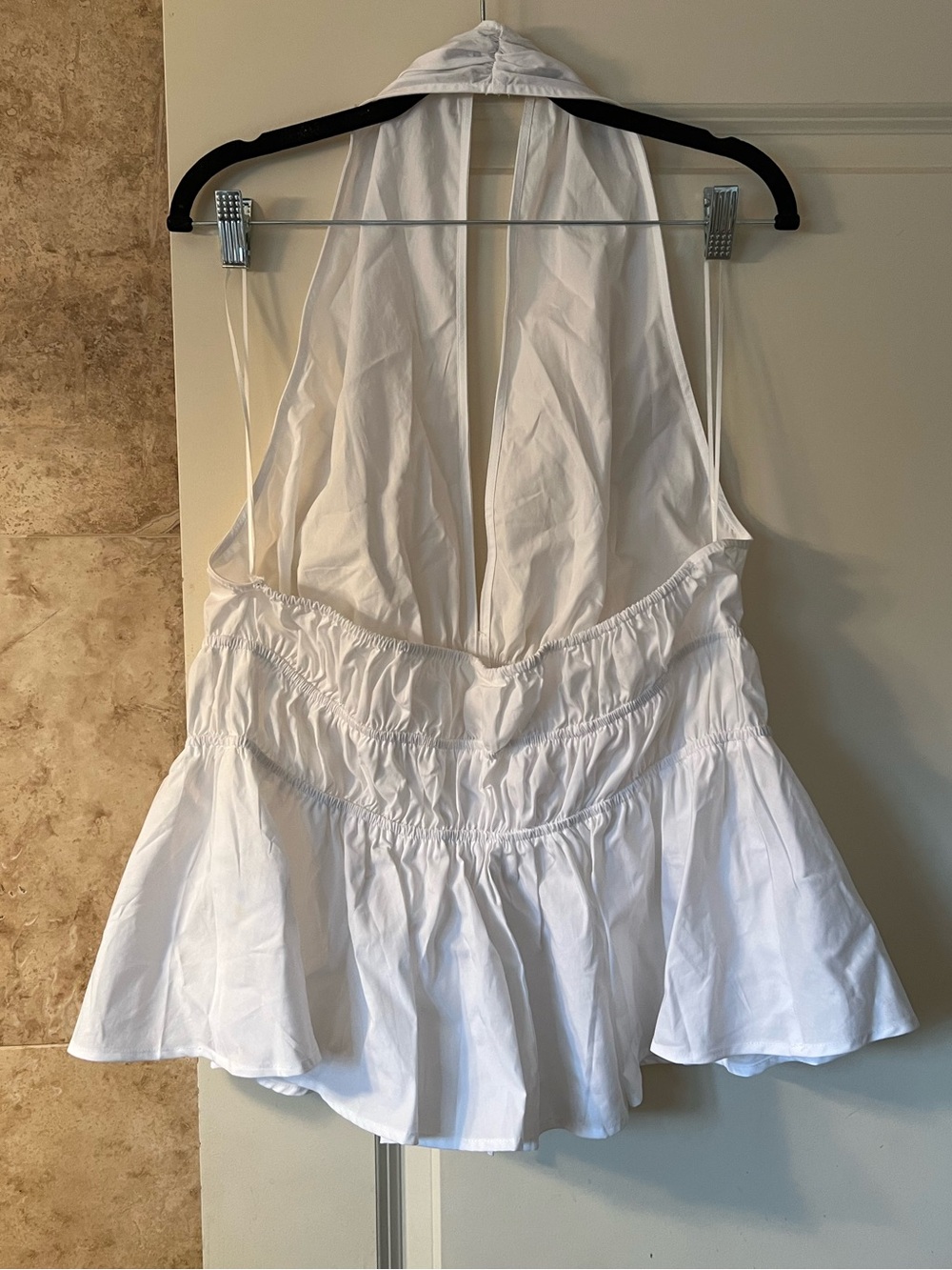 White Halter Top - Picture 4 of 6